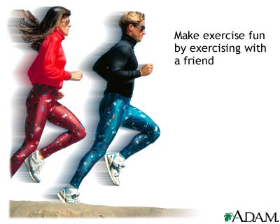 Exercise with friends